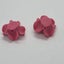10pc Handmade Polymer Clay Pink Rose Beads Carousel 2
