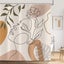 Bohemian Shower Curtain 180x200cm, Modern Abstract Art Boho Girl Face Beige Was Carousel 1