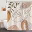 Bohemian Shower Curtain 180x200cm, Modern Abstract Art Boho Girl Face Beige Was Carousel 2