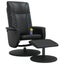 Massage Recliner Chair with Footstool Black Faux Leather Tplpxb Carousel 11