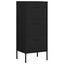 Storage Cabinet Black 42.5x35x101.5 Cm Steel Ttloni Carousel 11
