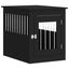 Dog Crate Furniture Black 55x75x65 Cm Engineered Wood Ntntoi Carousel 11
