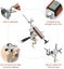 Knife Sharpener, Stainless Steel Kitchen Sharpener, Fixed Angle Knife Sharpen Carousel 2