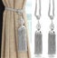 curtain Tiebacks, Crystal Beads Tassels Curtain Tiebacks,a Pair Carousel 1