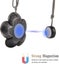 curtain Tiebacks With Magnetic Button 2 Pcs , Decorative Flower Shaped Magnetic Carousel 3
