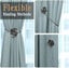 curtain Tiebacks With Magnetic Button 2 Pcs , Decorative Flower Shaped Magnetic Carousel 4
