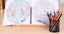 1pc Student Reading Rack Wooden Reading Holder Desktop Book Stand wood Color Carousel 3
