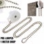 2metre metal nickel endless roller blind chain hanging length 200cm silver Carousel 1