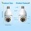 5G Bulb E27 Surveillance Camera Full Color Night Vision Automatic Carousel 5