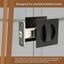Randy & Travis Machinery 2X Contemporary Entry Square Pocket Door Hardware With Carousel 5
