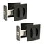 Randy & Travis Machinery 2X Contemporary Entry Square Pocket Door Hardware With Carousel 7