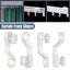 50x Curtain Track Gliders Extendable Universal Slider Runners Rail Hooks Carousel 1