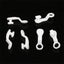 50x Curtain Track Gliders Extendable Universal Slider Runners Rail Hooks Carousel 3