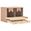 Chicken Laying Nest 2 Compartments 63X40x45 Cm Solid Pine Wood Poultry Cages Carousel 3