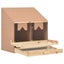 Chicken Laying Nest 2 Compartments 63X40x65 Cm Solid Pine Wood Poultry Cages Carousel 3