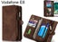 Vodafone E8 Case Retro leather case multi cards cash pocket & zip Carousel 1