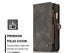 Moto M case Retro leather multi cards cash pocket & zip Carousel 3