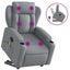Stand Up Massage Recliner Chair Light Grey Fabric Txbppna Carousel 11