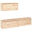 Tv Cabinets 3 Pcs Solid Wood Pine Tobbota Carousel 11