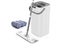 Flat Floor Mop and Bucket Set with 4 Washable Microfiber Pads White Carousel 1