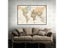 225 150 World Map Detailed Picture Vintage Wall Art Non Woven Canvas Painting Carousel 3