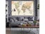 225 150 World Map Detailed Picture Vintage Wall Art Non Woven Canvas Painting Carousel 4