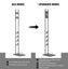Freestanding Dyson Cordless Vacuum Cleaner Metal Stand Rack Hook V6 V7 V8 V10... Carousel 5