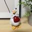 Funny Rooster Figurine Creative Resin Animal Sculpture For Yard Lawn Carousel 1
