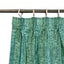 Pair Of Acrylic Coated Damask Green Tape Edge Curtains Curtains & Drapes Carousel 1