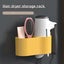 Bathroom Storage Rack Hair Dryer Holder Rack Adhesive Styling Tool Organizer St Carousel 4