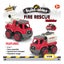 38pc Construct IT Buildables 2-in-1 Fire Rescue Truck Set w Case Kids 3+ Red Carousel 4
