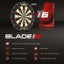Winmau Blade 6 TRIPLE CORE Dart Board + Cherry Solid Wood Cabinet + Darts Set Carousel 7