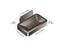 Bathroom Soap Dish No Drill Wall Mounted Soap Holder Aluminum Alloy Sponge Carousel 8