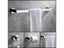 Bathroom Hardware 304 Stainless Steel Chrome Towel Rack Toilet Paper Holder Carousel 4
