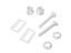 2pcs Toilet Seat Repair Screws Kit Hinge Bolts Fixing Fittings Carousel 2