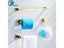 POIQIHY Gold Bathroom Accessory Set Robe Hook Towel Bar Toilet Roll Paper Carousel 3