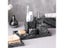 Bathroom Set Marble Soap Dispenser Toothbrush Holder Tray Cotton Swab/Tissue Carousel 3