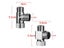 1/2" 3 Way Brass Chrome Diverter Water Separator T Shape Faucet Adapter Valve Carousel 8