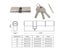 Keyed Entry Door Lock Cylinder Lockset With 3 Keys Anti-theft Entrance Door Carousel 7