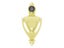 5 Inch Zinc Alloy Door Knocker For 1.38 1.97 Inch Thick Doors With 180 Degree Carousel 4