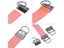 10Pcs Key Chain Fob With Key Ring For Belt Suitcase Bag Parts Carousel 6