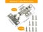 10/20Pcs Stainless Steel Cabinet Door Hinges Damper Ers Carousel 4