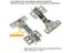 10/20Pcs Stainless Steel Cabinet Door Hinges Damper Ers Carousel 6