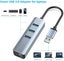 Usb 3.0 To Ethernet Adapter 3-port Usb 3.0 Hub With Rj45 10/100/1000 Gigabit E Carousel 2