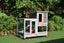Brand New Rabbit Hutch Chicken Coop Guinea Pig Ferret Cage Outdoor With Wheels Carousel 2