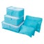6 Pcs Travel Luggage Organizer Bags For Backpack Suitcasesblue Carousel 1