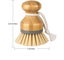 Bamboo Palm Brush Scrub Brush For Dishes Pots Pans Kitchen Sink Cleaning Pack Carousel 2