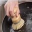 Bamboo Palm Brush Scrub Brush For Dishes Pots Pans Kitchen Sink Cleaning Pack Carousel 4