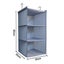 Wardrobe Organizer With 3 Compartments Fabric Hanging Wardrobe With Iron Frame Carousel 3