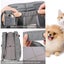 Adjustable Dog Carrier Backpack Gray Transport Bag For Dogs Carousel 3